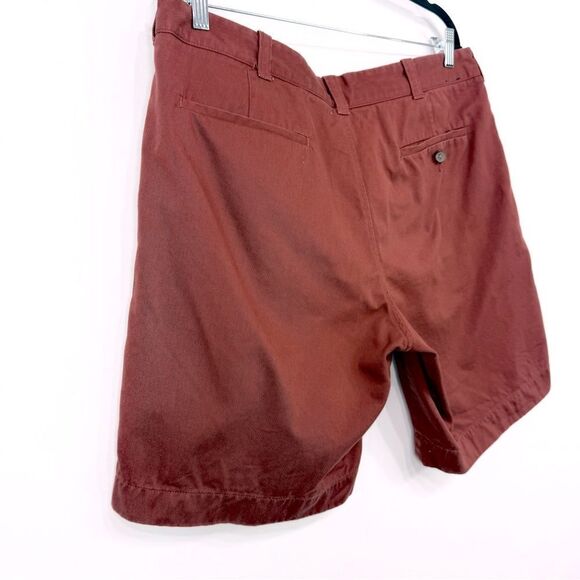 J. Crew GRAMERCY Rust Red 100% Cotton Flat Front Casual Shorts - Picture 10 of 13